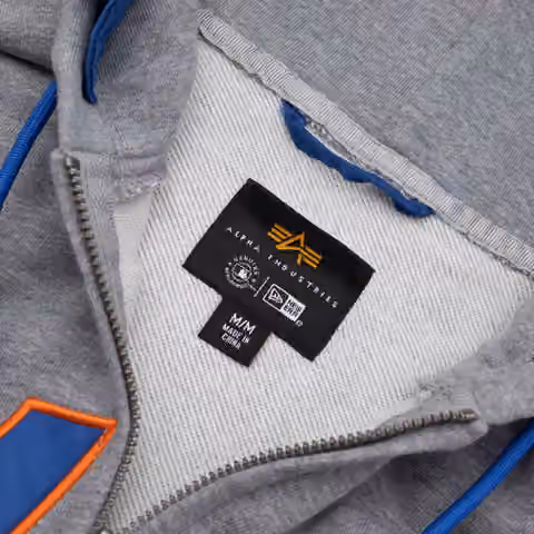 New York Mets Alpha Industries MA-1 MLB Full-Zip Fleece Jacket view 5