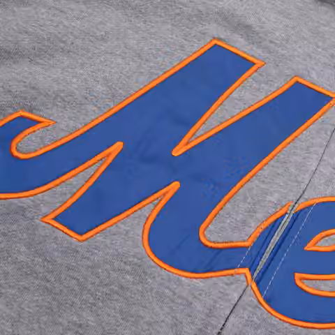 New York Mets Alpha Industries MA-1 MLB Full-Zip Fleece Jacket view 3