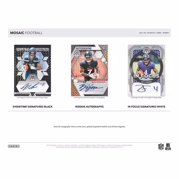 2023 Panini Mosaic Football NFL Hobby Box view 4