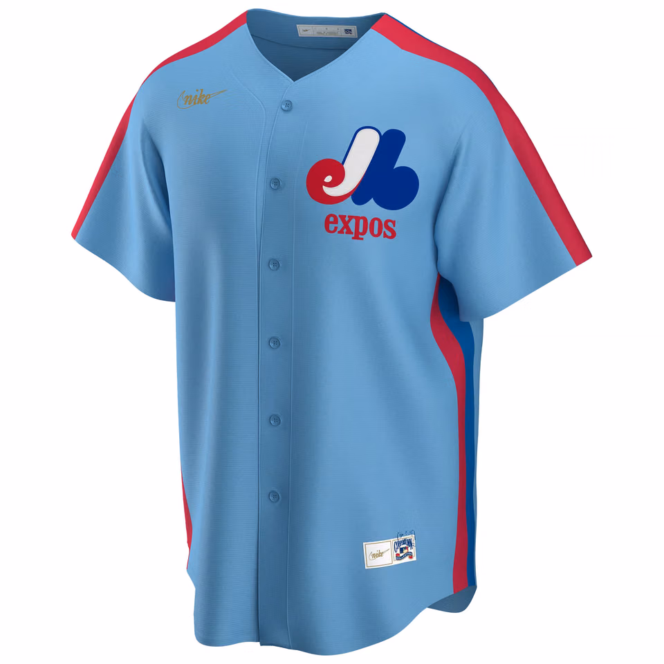 Montreal Expos Cooperstown Collection Nike MLB Jersey Blue view 1