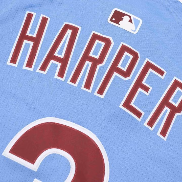 Bryce Harper #3 Philadelphia Phillies Nike Limited MLB Jersey Blue view 4