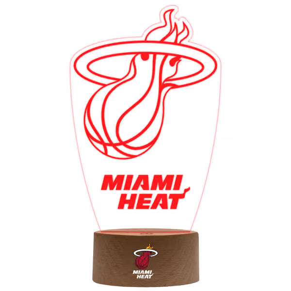 Miami Heat NBA Team Logo LED Sign view 2