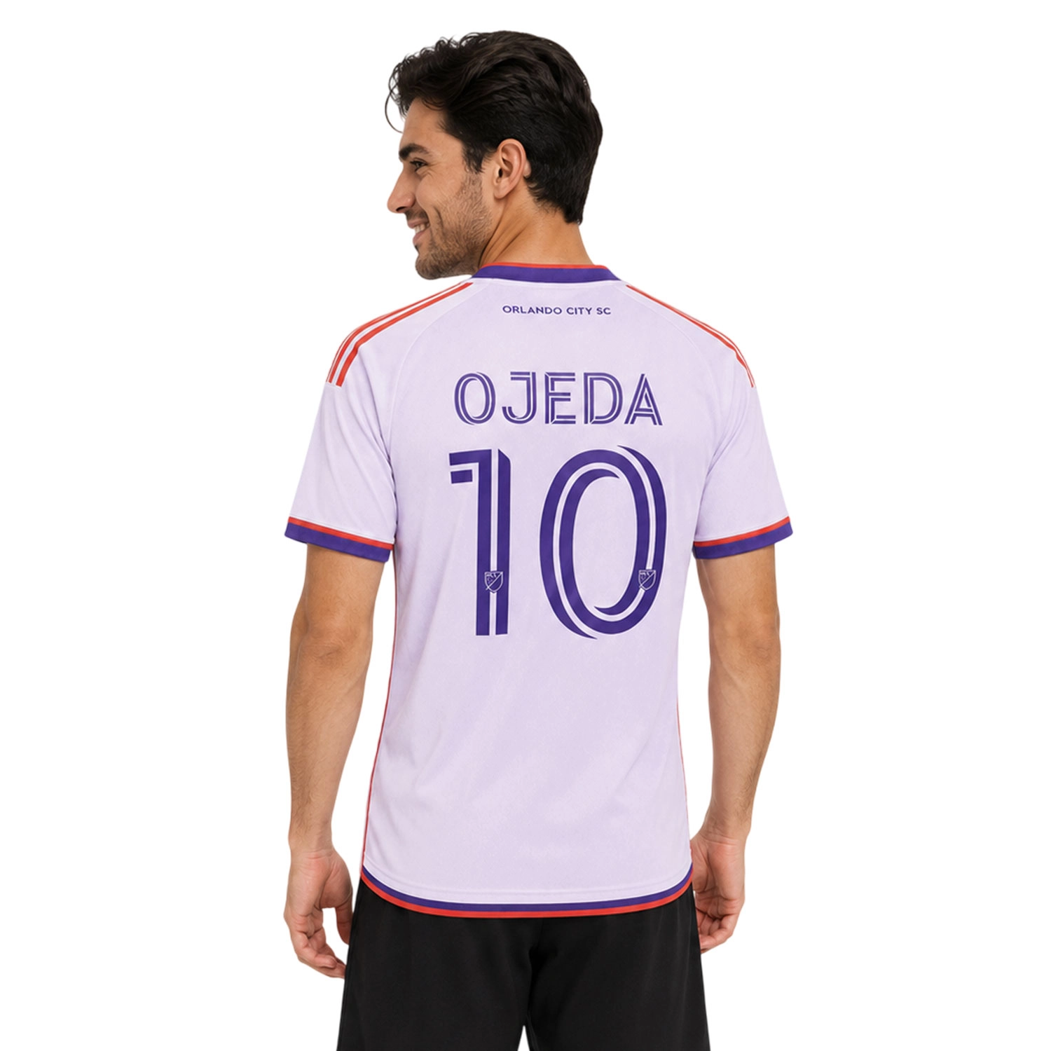 Orlando City Martin Ojeda Jersey Vibrant White Purple Style
