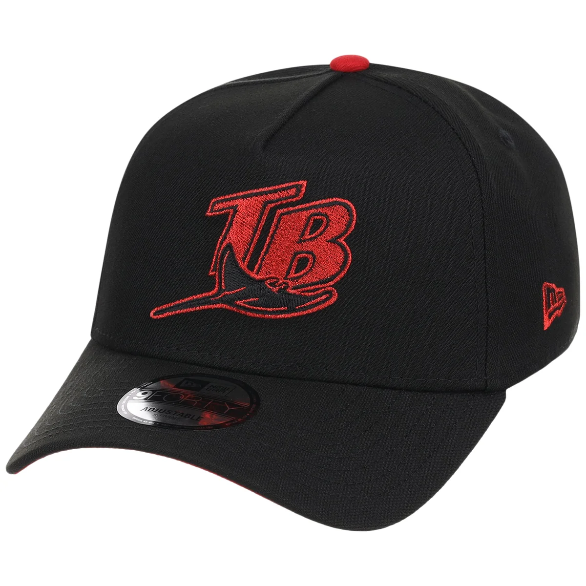Tampa Bay Rays MLB Midnight Massacre New Era 9FORTY detail view