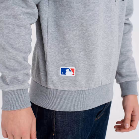 New York Yankees Logo Crewneck MLB Sweatshirt Grey view 4