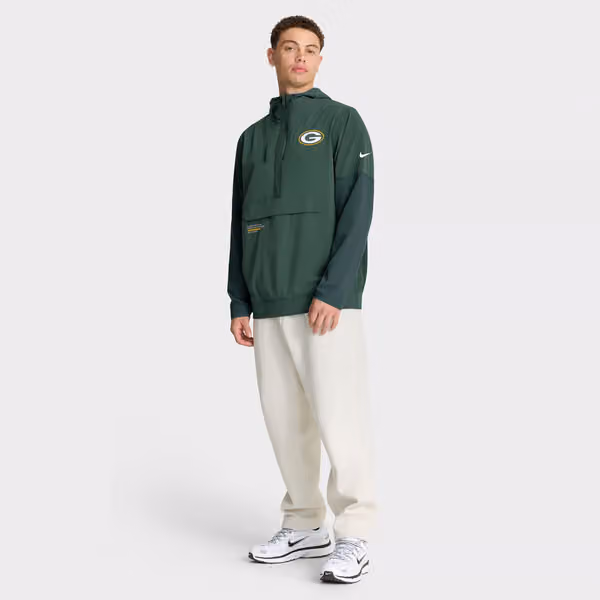 Green Bay Packers Nike Sideline Half-Zip Anorak NFL Jacke Green view 5