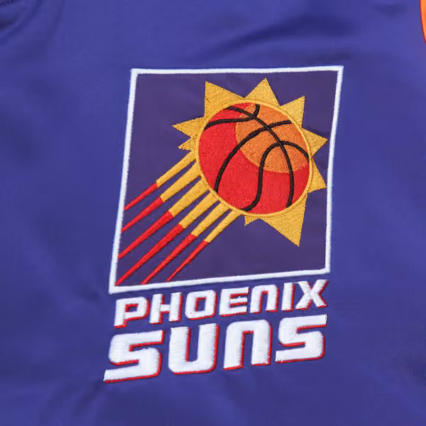Phoenix Suns Mitchell & Ness Heavyweight Satin NBA Jacket view 4