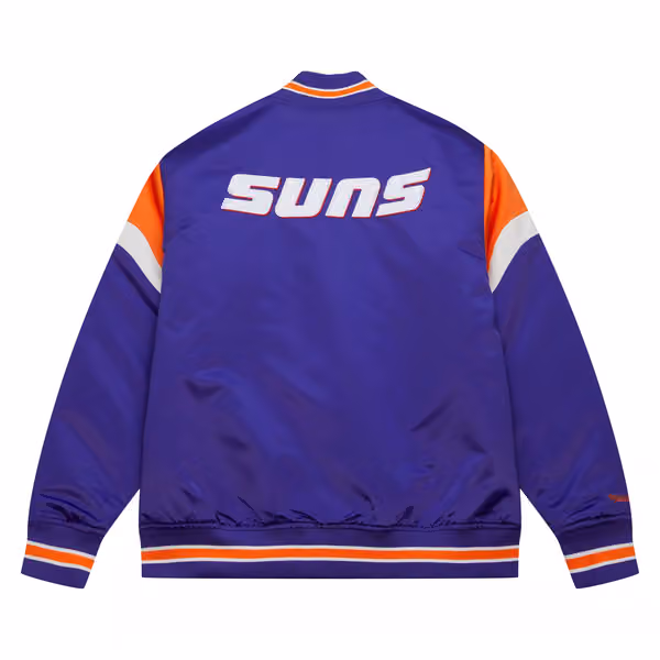 Phoenix Suns Mitchell & Ness Heavyweight Satin NBA Jacket view 2