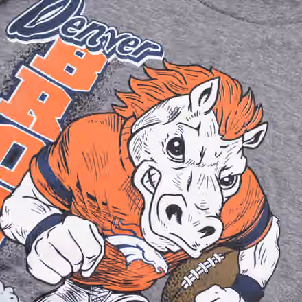 Denver Broncos Busting Loose TriBlend NFL T-Shirt (YOUTH) view 2