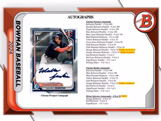 2024 Bowman Baseball MLB Hobby Pack view 5