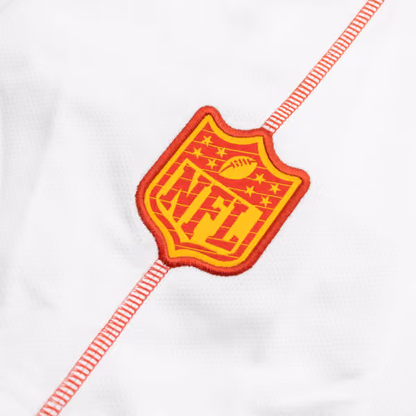 Kansas City Chiefs 2024 NFL Sideline Nike Dri-FIT Coach UV Top White view 5