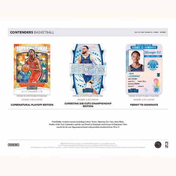2023/24 Panini Contenders Basketball NBA Hobby Box view 4