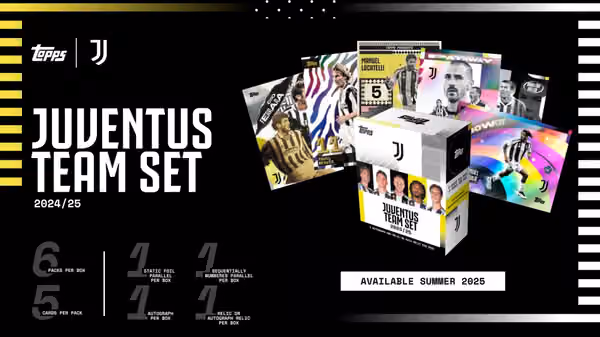 2024/25 Topps Juventus Turin Offical Team Set Box view 2
