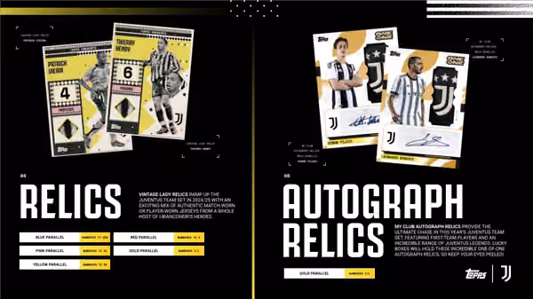 2024/25 Topps Juventus Turin Offical Team Set Box view 6