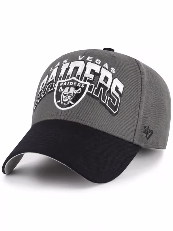 Las Vegas Raiders Split Block MVP NFL Cap Gray product photo