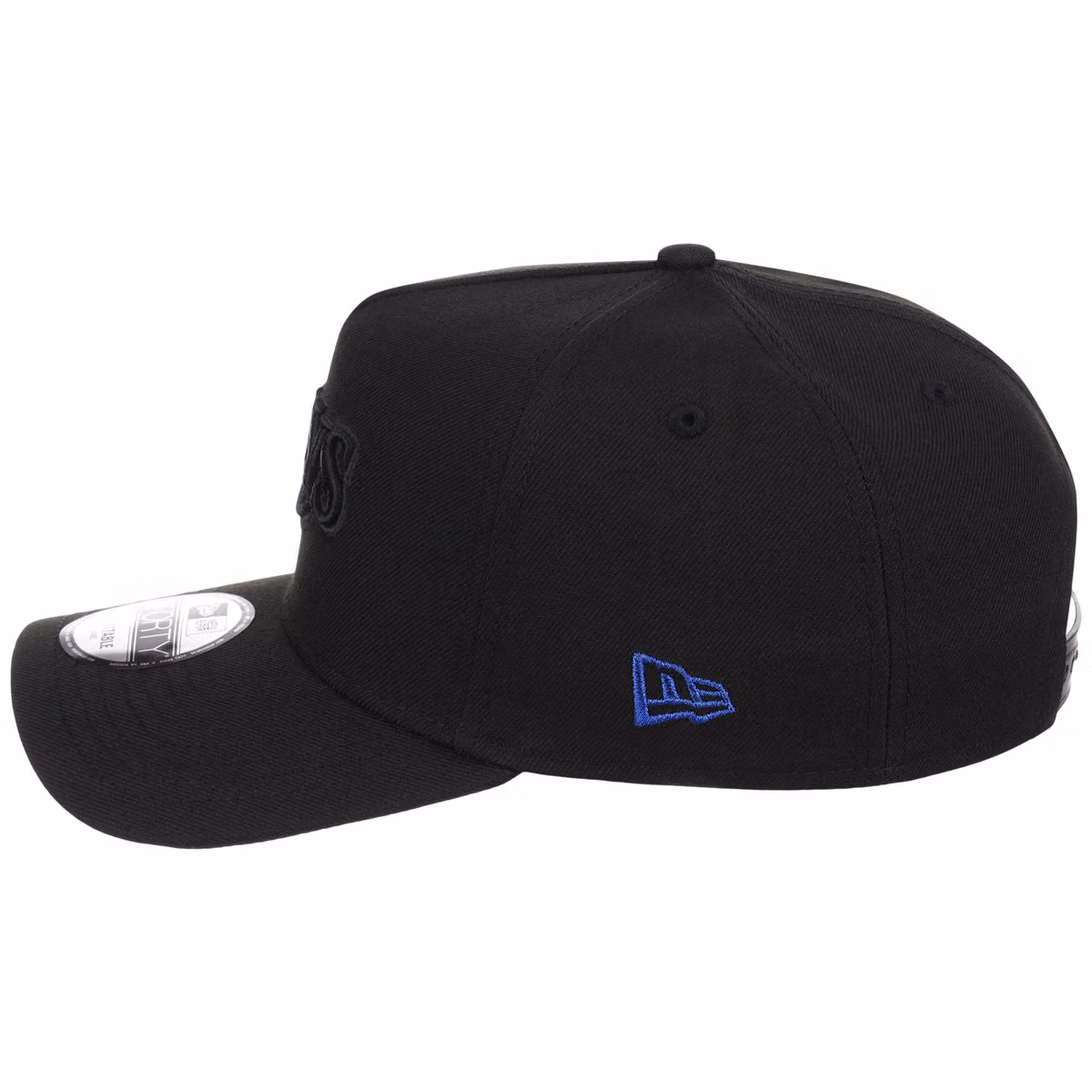 Tampa Bay Rays MLB Black x Royal FASHION CORE New Era 9FORTY A-Frame detail view