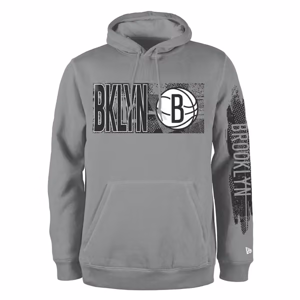 Brooklyn Nets 2024 NBA Tip-Off New Era Hoodie Gray view 1