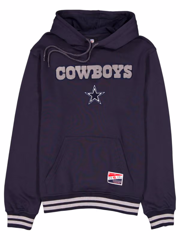 Dallas Cowboys Felt Logo Throwback NFL Hoodie Navy view 1