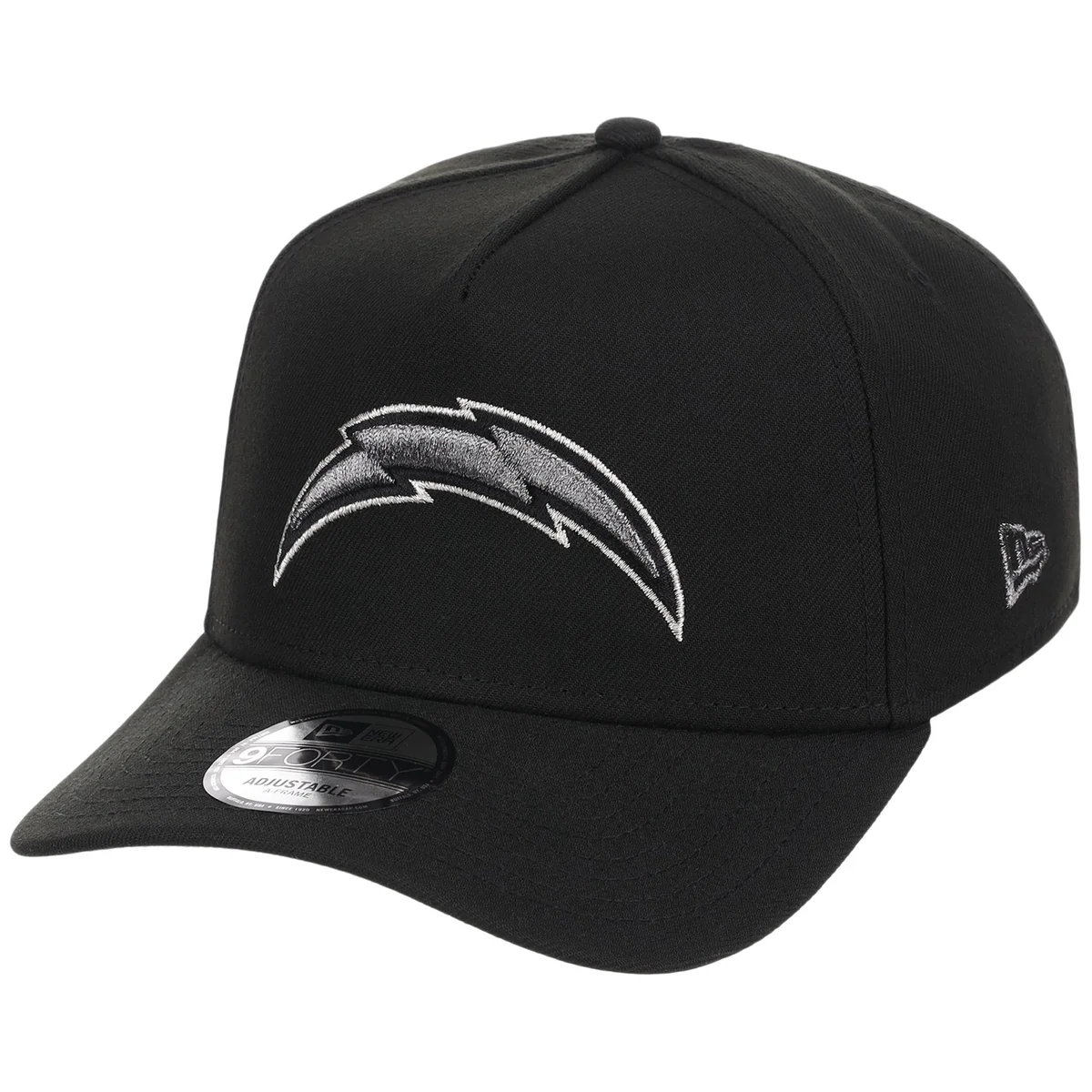Los Angeles Chargers NFL Liquid Titanium New Era 9FORTY detail view