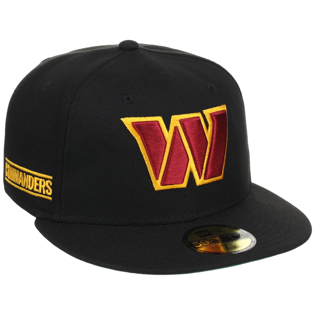 Washington Commanders NFL Black Dome New Era 59FIFTY front view