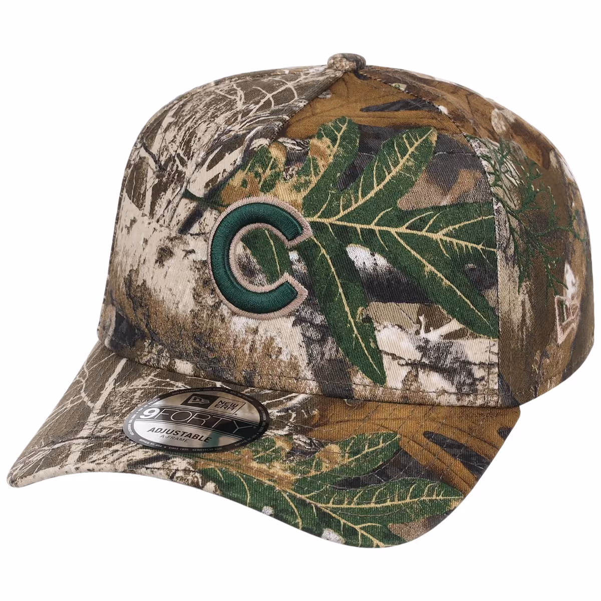 Chicago Cubs MLB Realtree FASHION CORE New Era 9FORTY A-Frame detail view