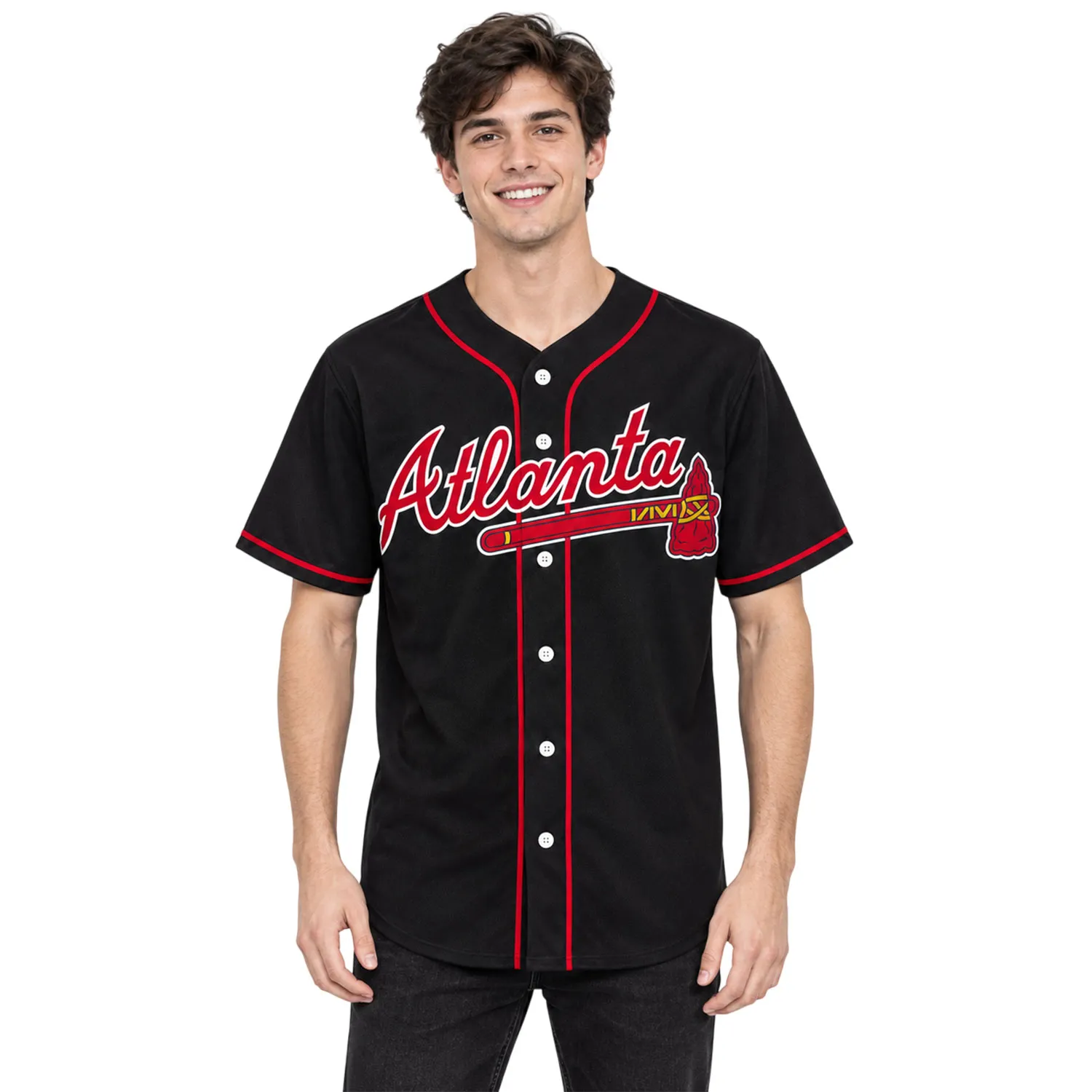 Atlanta Braves Black Jersey Dynamic Fan Style