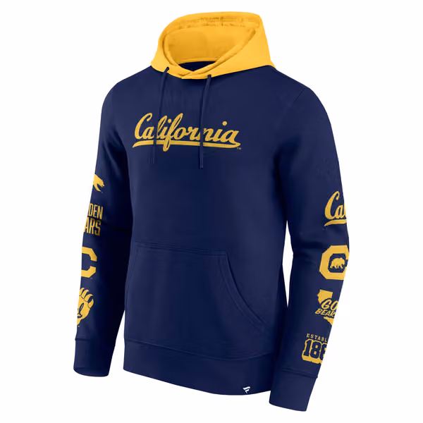 California Golden Bears Colorblock Badge NCAA Hoodie view 2