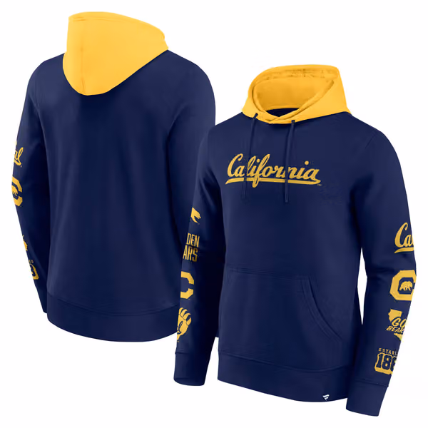 California Golden Bears Colorblock Badge NCAA Hoodie view 1