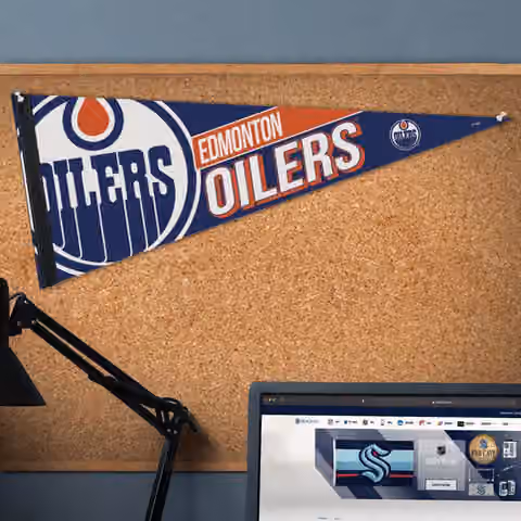 Edmonton Oilers Premium Hockey NHL Pennant view 3