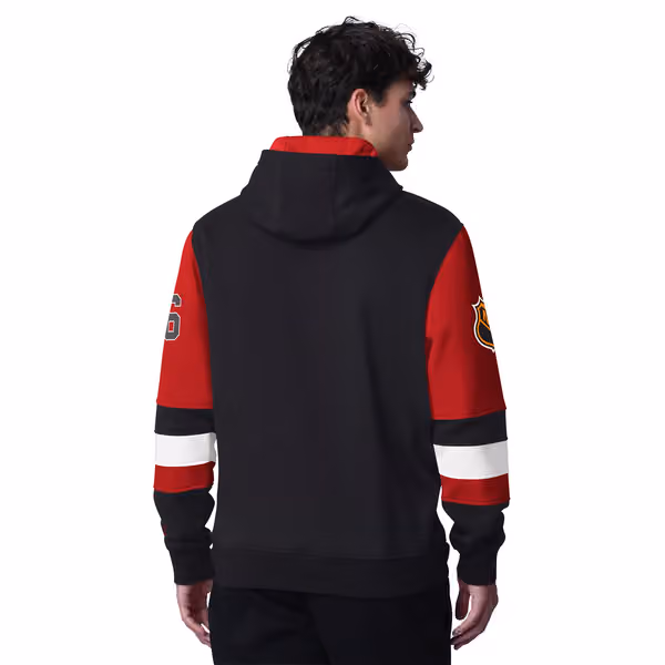 Detroit Red Wings Starter End Zone NHL Hoodie view 2