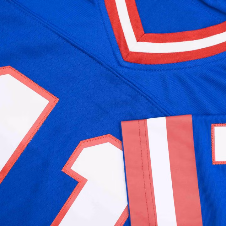 Phil Simms #11 New York Giants Mitchell & Ness Throwback NFL Jersey Blue view 5