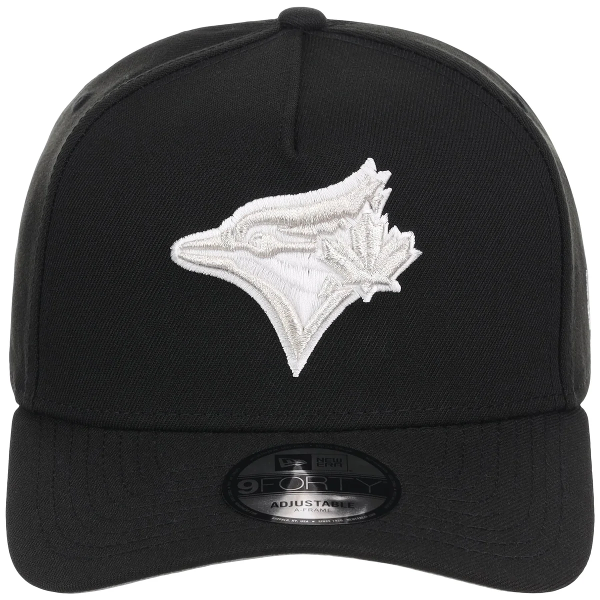 Toronto Blue Jays MLB Black x White FASHION CORE New Era 9FORTY A-Frame detail view