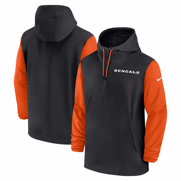 Cincinnati Bengals 2024 NFL Sideline Pre-Game Nike Lightweight Player Jacket Black view 1