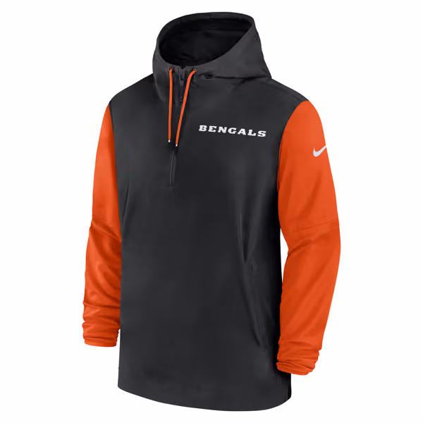 Cincinnati Bengals 2024 NFL Sideline Pre-Game Nike Lightweight Player Jacket Black view 2