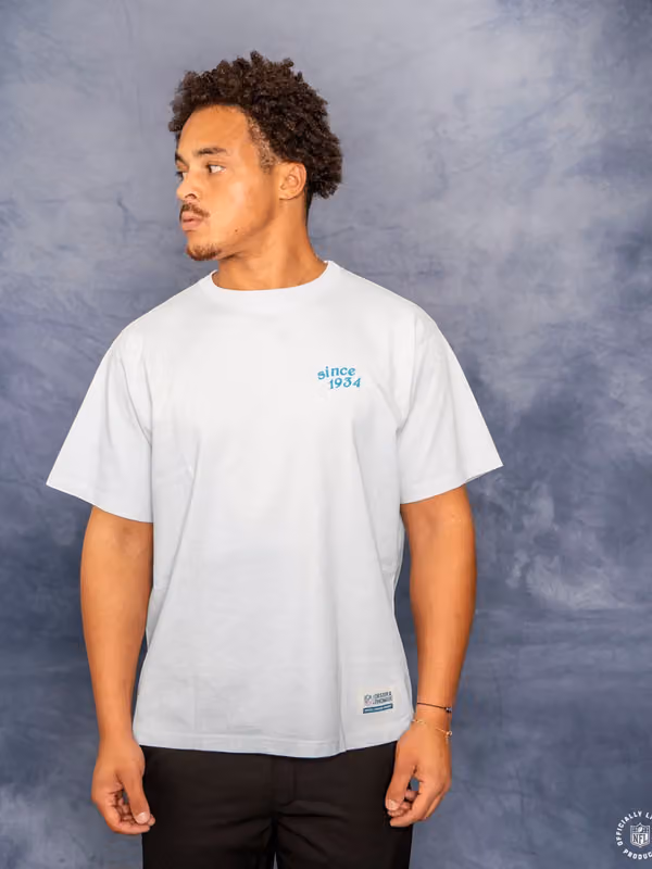 Detroit Lions L&L '89 Classics NFL T-Shirt Light Gray view 5