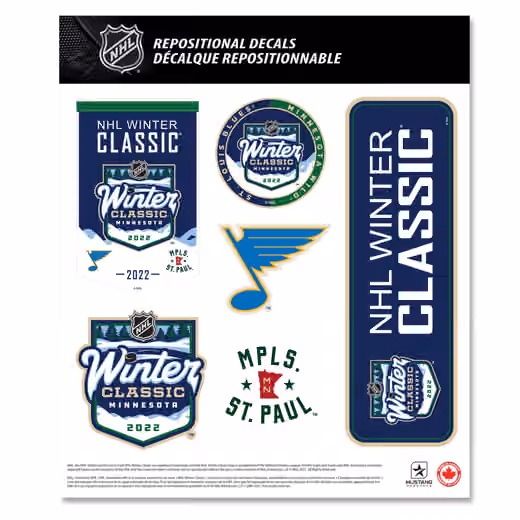 2022 NHL Winter Classic Deluxe Decals Set (5 Pcs.) view 1