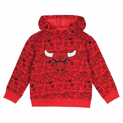 Chicago Bulls Toddler Give & Go NBA Hoodie Sweatpants Set view 2