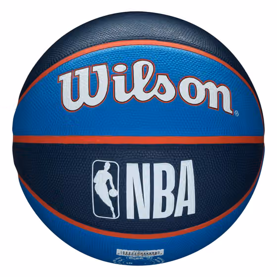 Oklahoma City Thunder Team Tribute Wilson NBA Basketball (Size 7) view 2