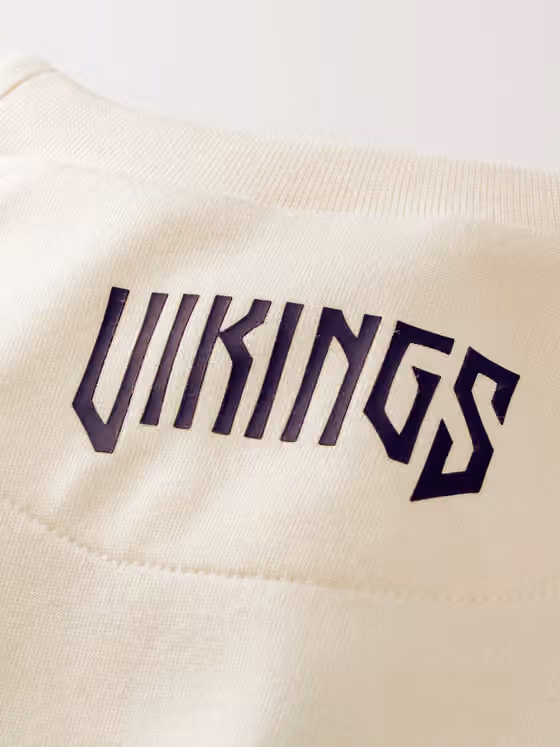 Minnesota Vikings 2026 NFL Rivalries Dri-FIT Crewneck Pullover Natural view 5