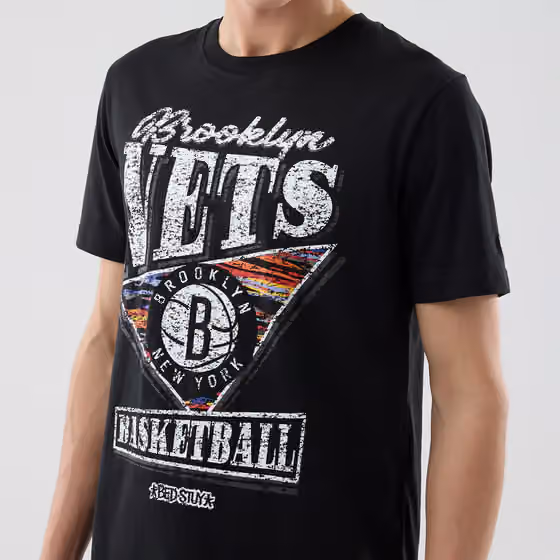 Brooklyn Nets 2025-26 City Edition NBA T-Shirt Black view 2