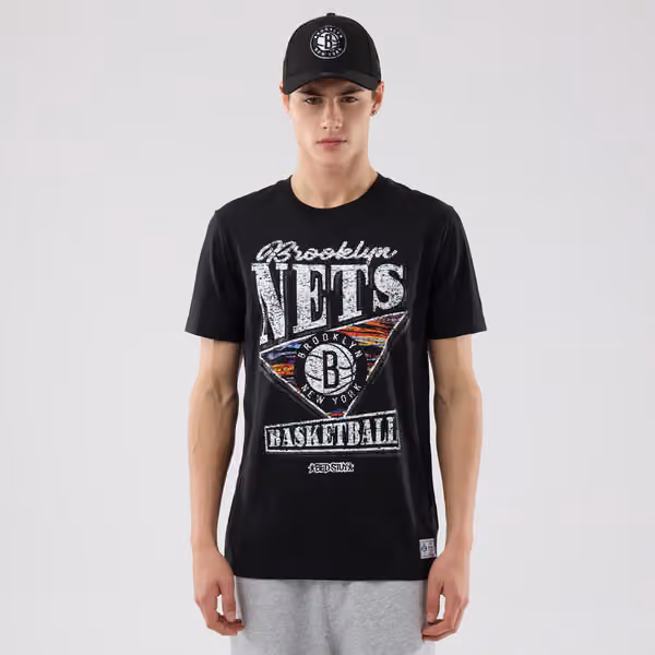 Brooklyn Nets 2025-26 City Edition NBA T-Shirt Black view 1