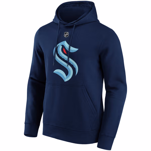 Philipp Grubauer #31 Seattle Kraken Player NHL Hoodie Navy view 2