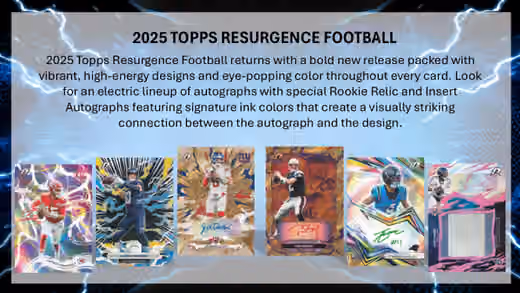 2025 Topps Resurgence Football NFL Mega Box view 3