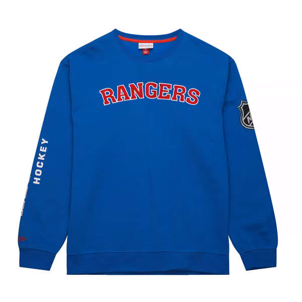 New York Rangers Mitchell & Ness There and Back NHL Crewneck Sweater view 1