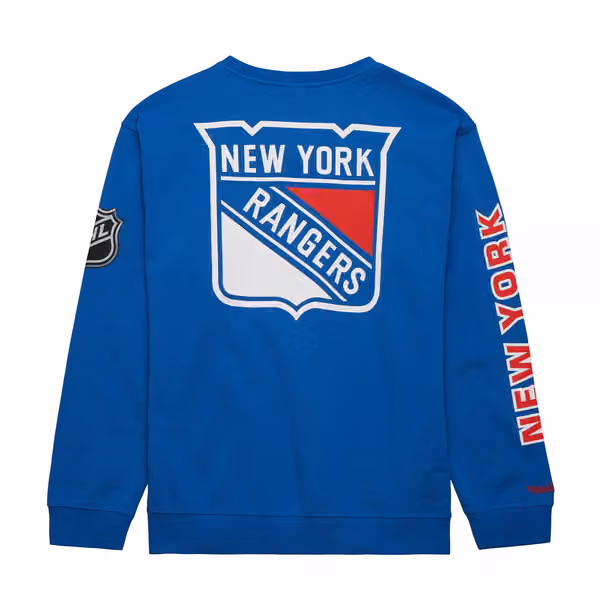 New York Rangers Mitchell & Ness There and Back NHL Crewneck Sweater view 2