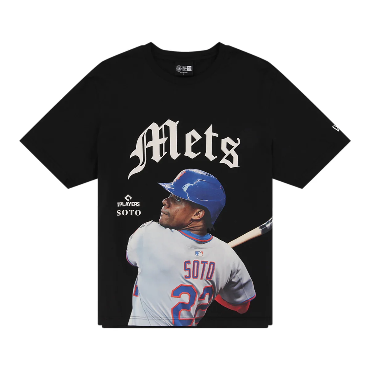 New York Mets MLB 'Batter Up' New Era T-Shirt Collection - Juan Soto front view