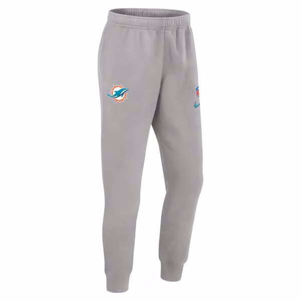 Miami Dolphins 2024 NFL Sideline Nike Club Sweat Pants Gray view 3