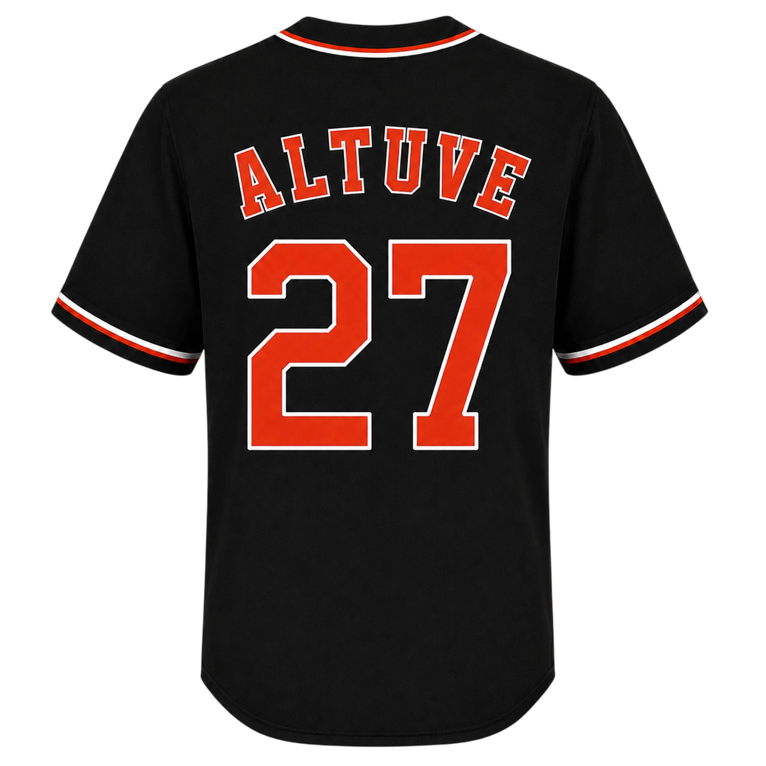 Jose Altuve Astros Jersey Dynamic Black Baseball Style
