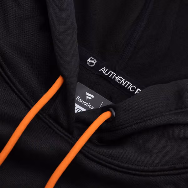 Philadelphia Flyers 2024/25 Authentic Pro Rink Tech NHL Hoodie Black view 4