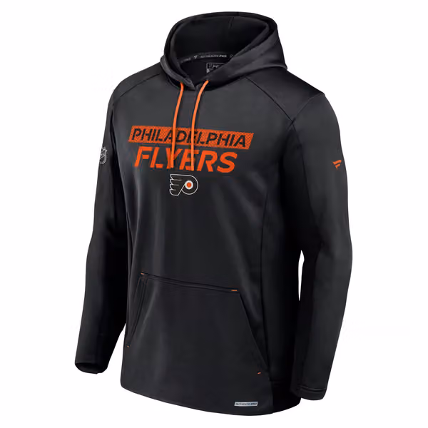 Philadelphia Flyers 2024/25 Authentic Pro Rink Tech NHL Hoodie Black view 1
